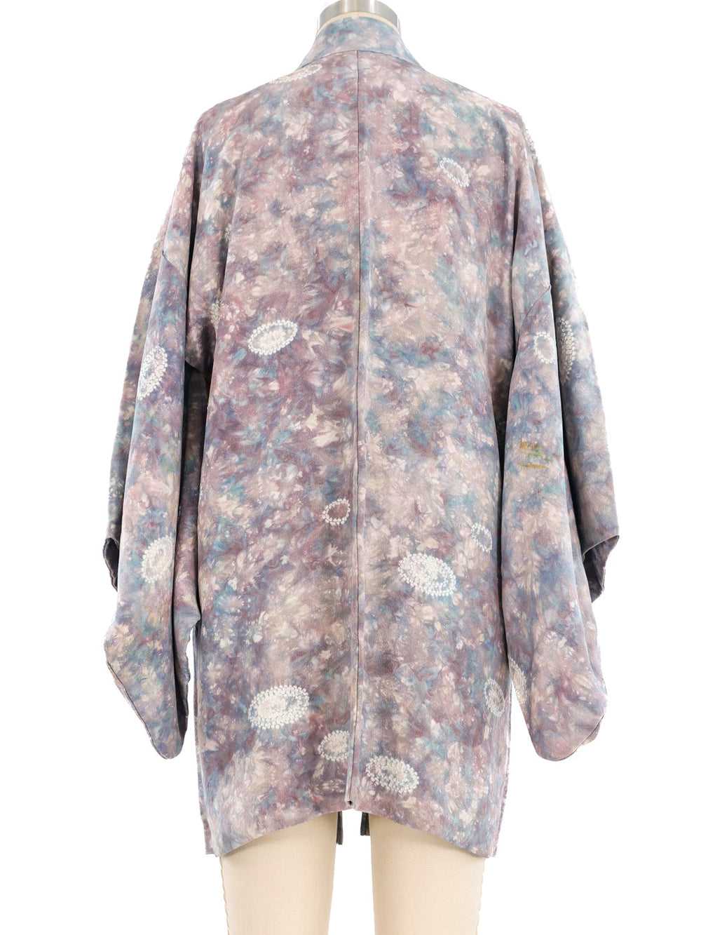 Watercolor Printed Haori Kimono - image 5