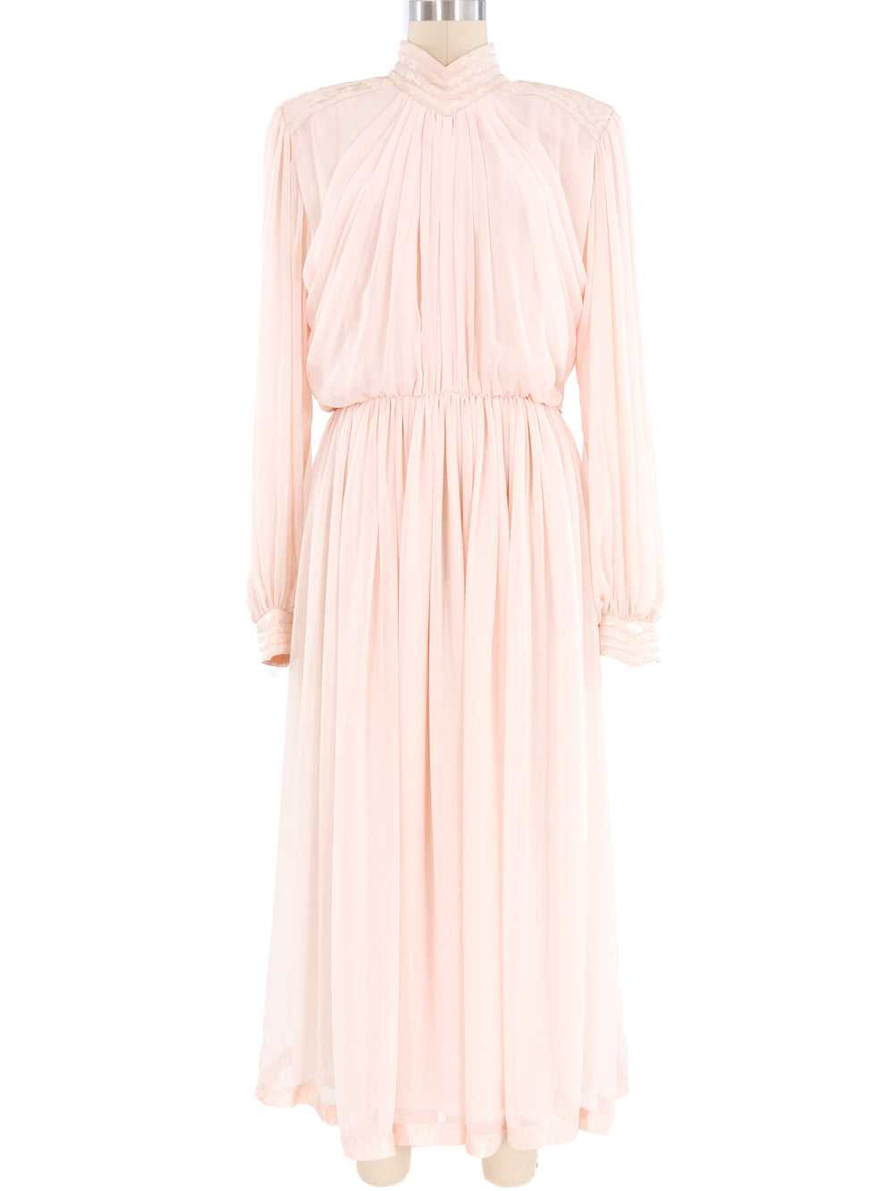 Wayne Clark Pink Chiffon Dress - image 1