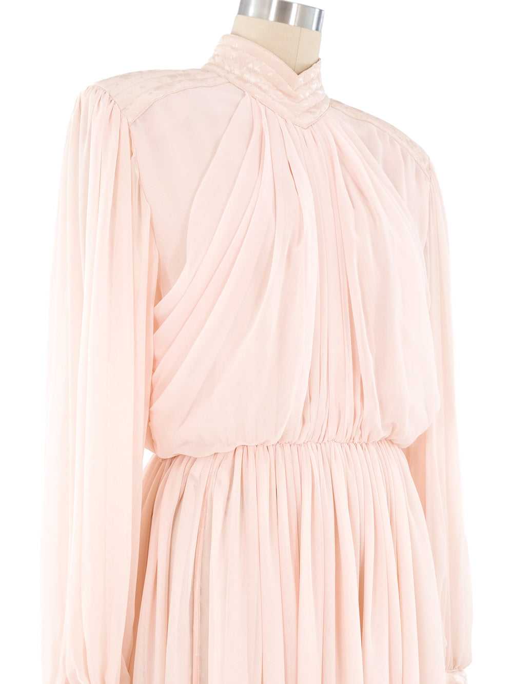 Wayne Clark Pink Chiffon Dress - image 2