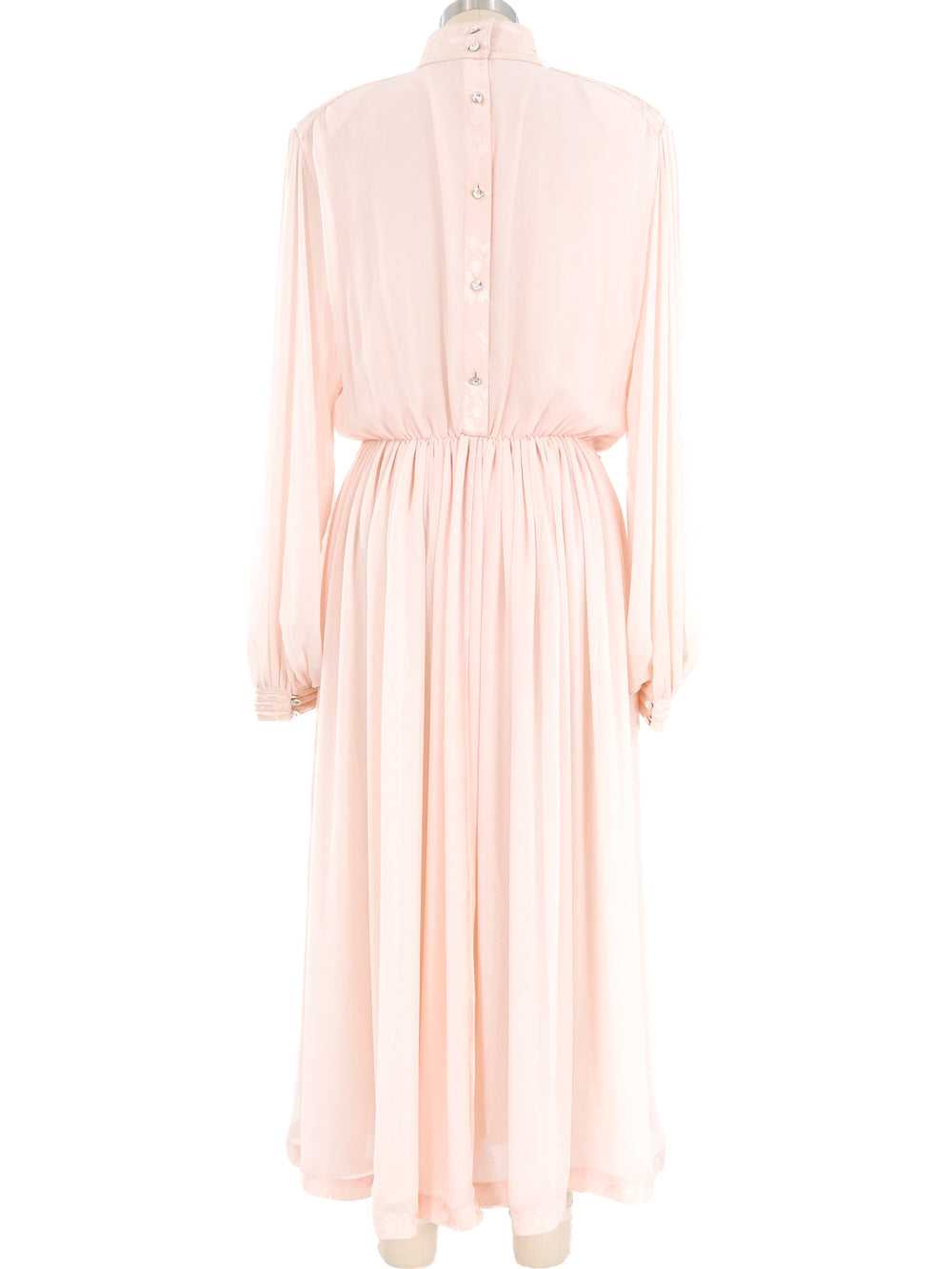 Wayne Clark Pink Chiffon Dress - image 3