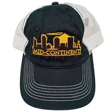 Unkwn Mid Continent Hat Cap Black White Adjustabl… - image 1