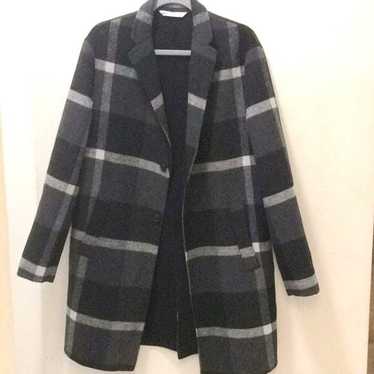 Zara Zara Ladies Coat: black&Gray Size L 58% Poly… - image 1