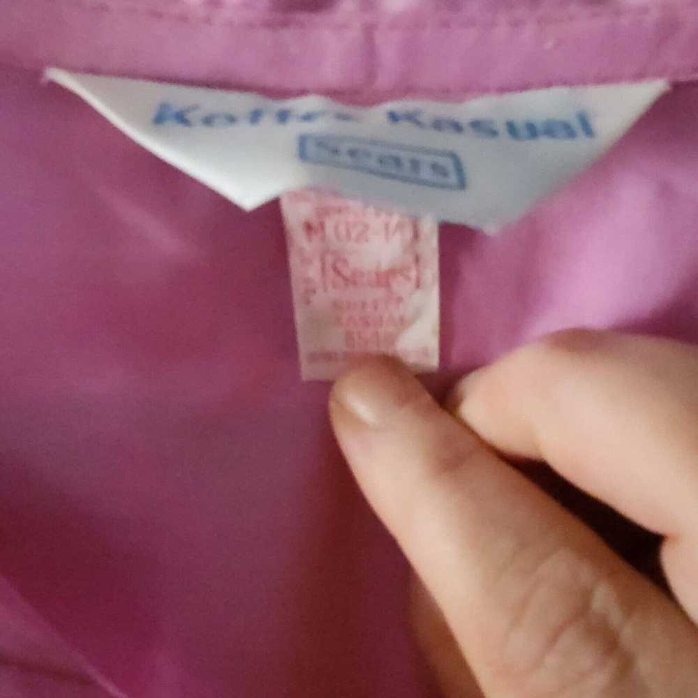 Vintage Sears Pink Snap button kaftan hospital nu… - image 10