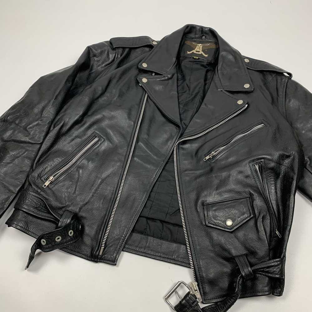Leather Jacket × Vintage Vintage leather jacket - image 2