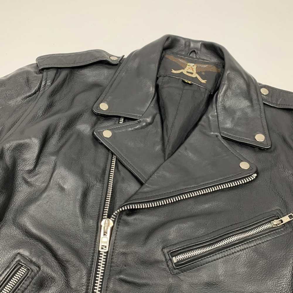 Leather Jacket × Vintage Vintage leather jacket - image 5