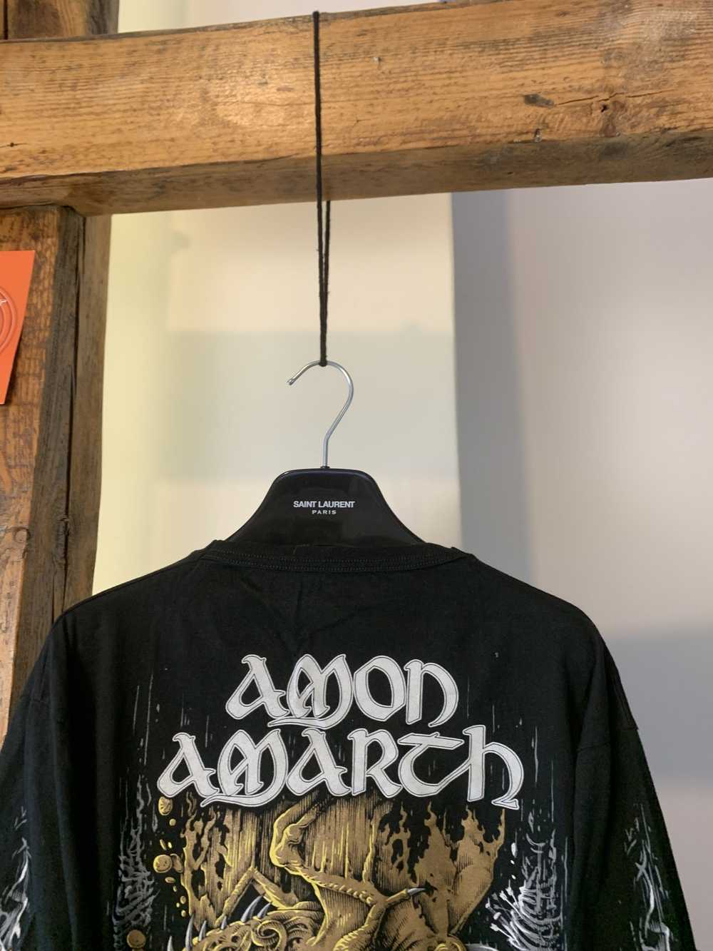 Band Tees × Rock Band × Vintage Amon Amarth Fafne… - image 8