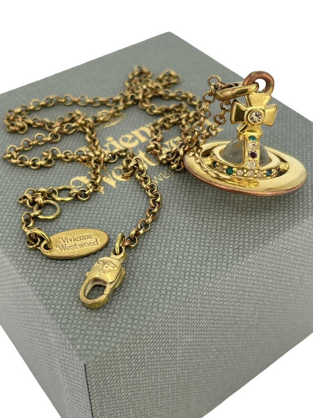 Vivienne Westwood Gold 3D Orb Necklace - image 11