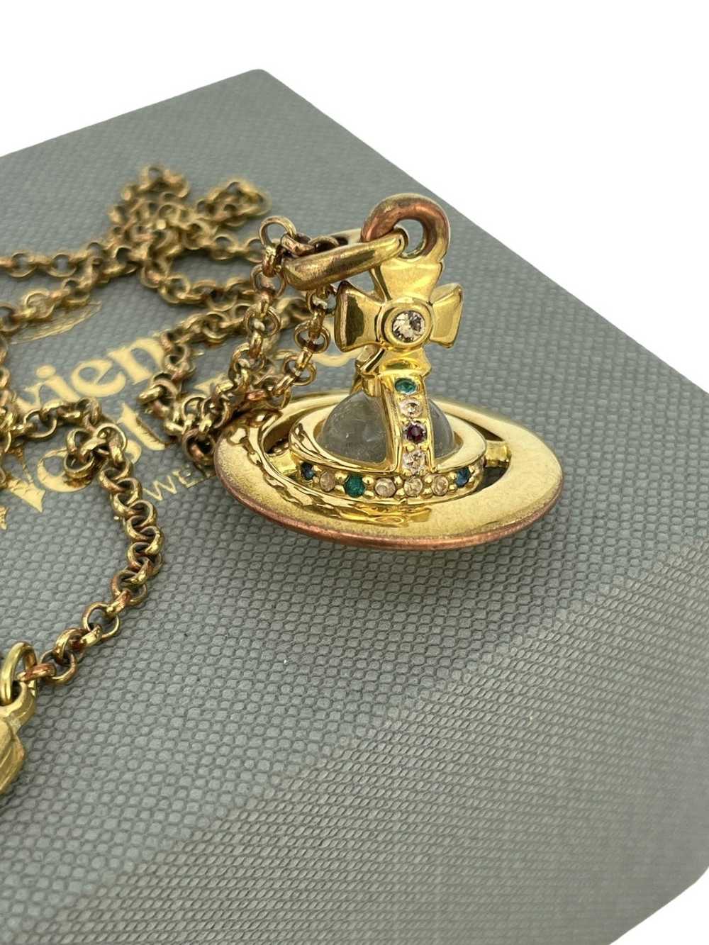 Vivienne Westwood Gold 3D Orb Necklace - image 12