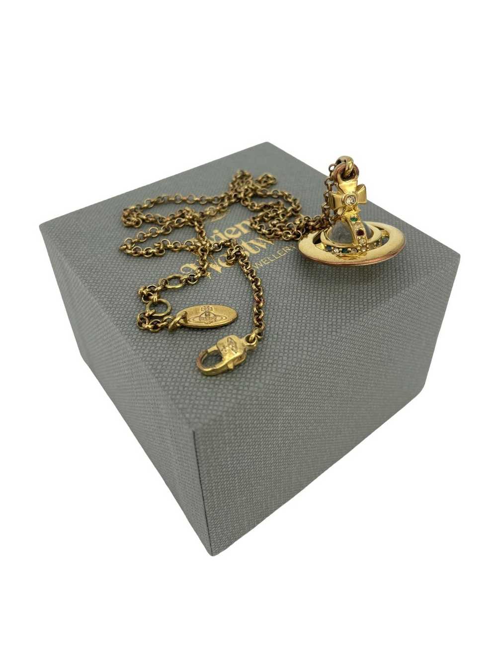 Vivienne Westwood Gold 3D Orb Necklace - image 2