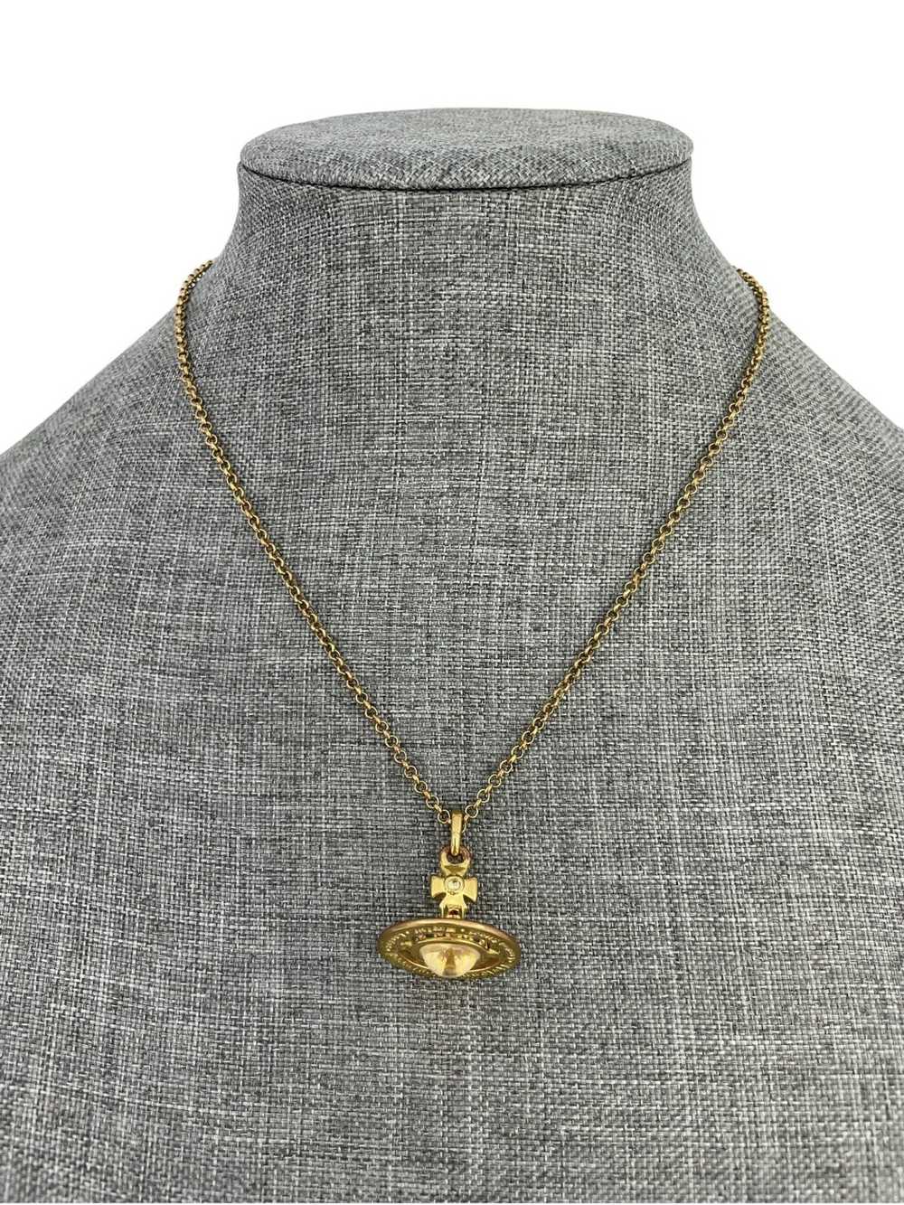 Vivienne Westwood Gold 3D Orb Necklace - image 4