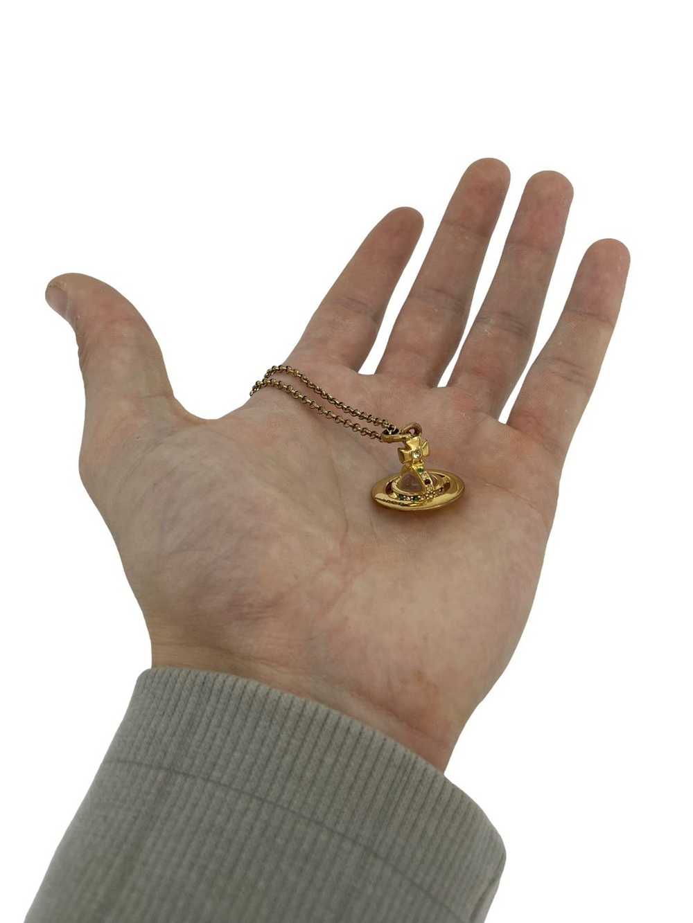 Vivienne Westwood Gold 3D Orb Necklace - image 5