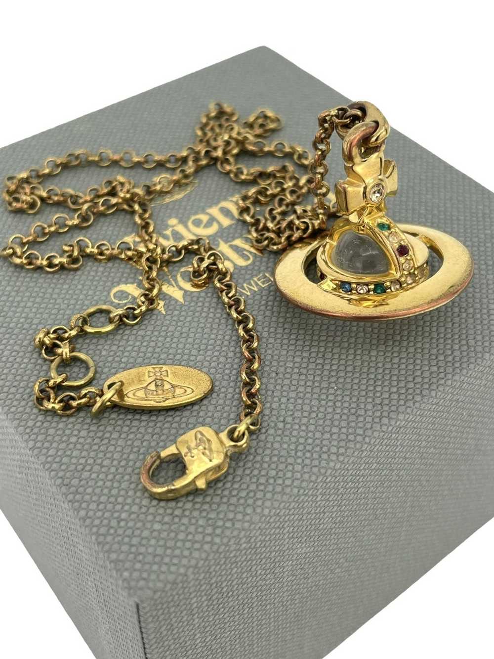 Vivienne Westwood Gold 3D Orb Necklace - image 6