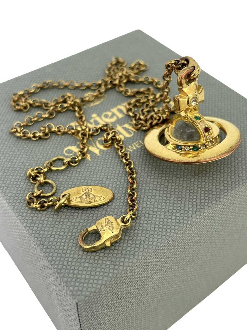 Vivienne Westwood Gold 3D Orb Necklace - image 7