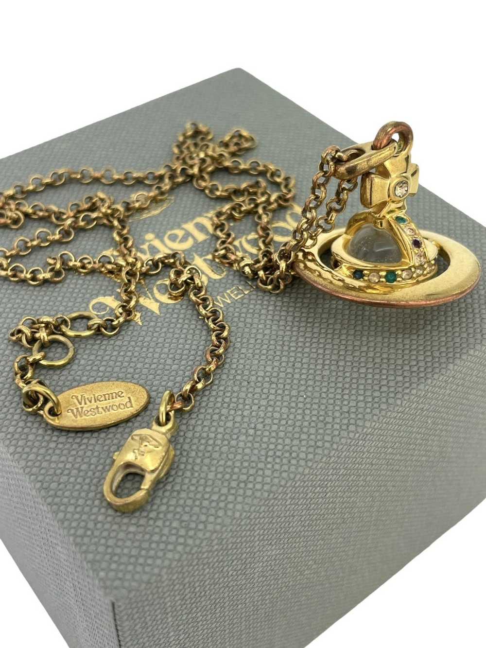 Vivienne Westwood Gold 3D Orb Necklace - image 8