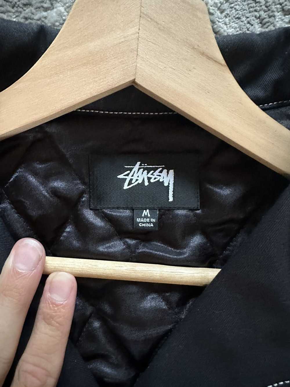 Stussy Stussy twill Moto zip jacket - image 3