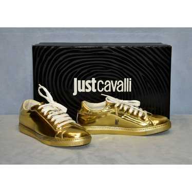 Just Cavalli python sneakers in leather and suede - JUST CAVALLI