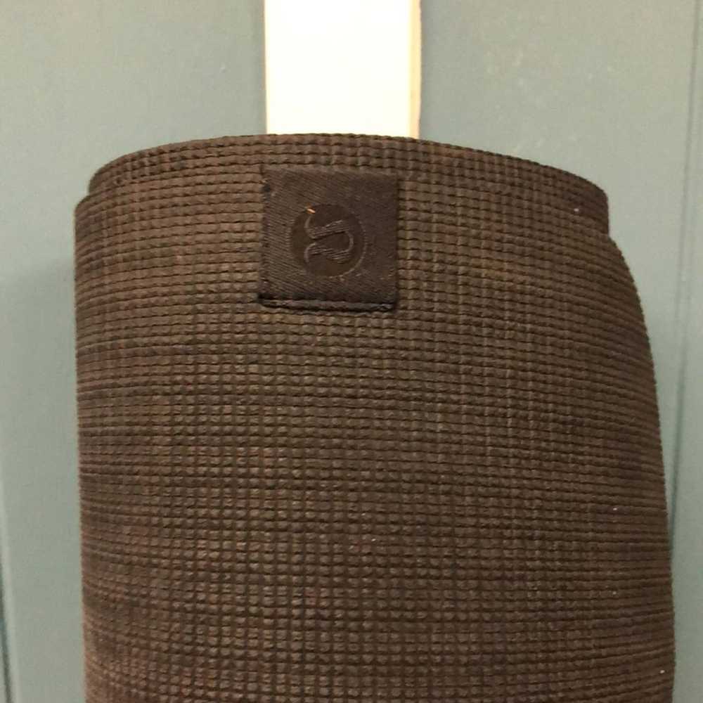 Vintage Lululemon athletica black yoga mat 72” x … - image 2