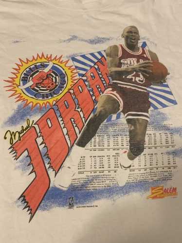 Vintage 90s Michael Jordan Big Face Salem Sportswear Shirt Large Made In USA