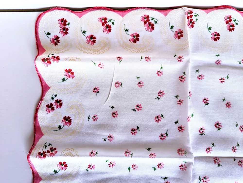 SALE this week! 3 Vintage mid-century handkerchie… - image 4