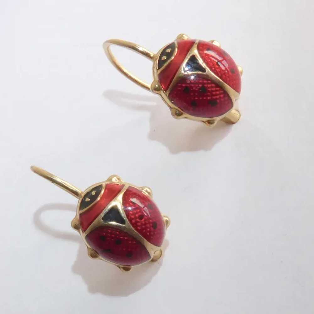 Gold and Red Resin Earrings (Authentic Pre-Owned) – The Lady Bag