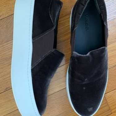 Vince Brown Velvet Size 8.5 Platform Sneakers - image 1