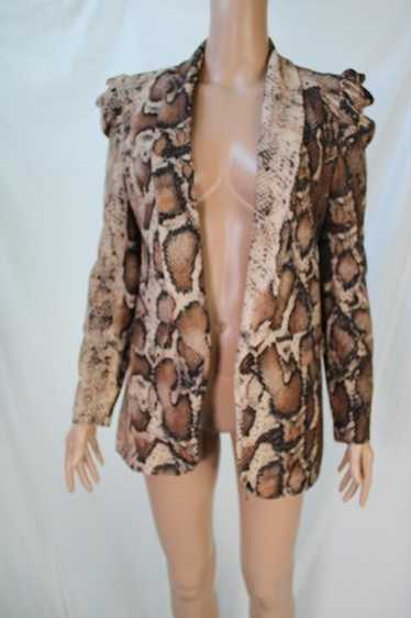 NWT Venti6 Python Print Blazer Jacket Size S - image 1