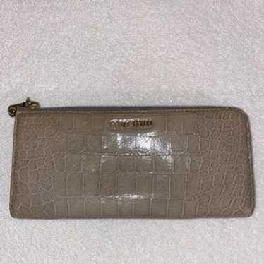 Authentic Miu Miu Long Zippy Crocodile Embossed W… - image 1