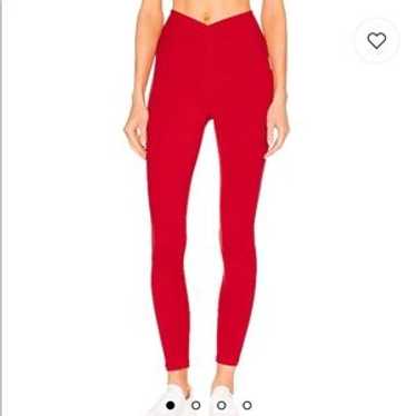 Red Ribbed Legging - image 1