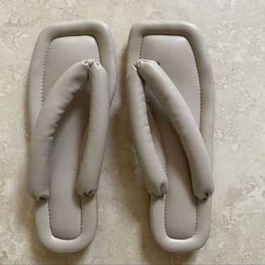 The Source Unknown Fossil Grey Foamy Strap Flip F… - image 1