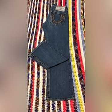 TRUE RELIGION BOBBY BIG T ストレートデニム　32×30 BOBBY SUPER T TRIPLE LOGO BAGGY JEAN 32