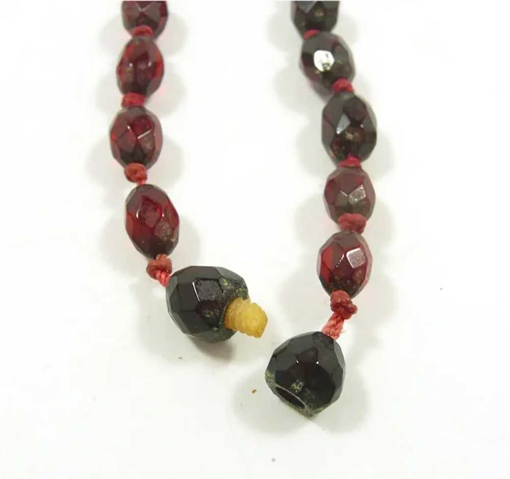 Perfectly Cherry Amber Necklace c. 1900- 1930 - image 5