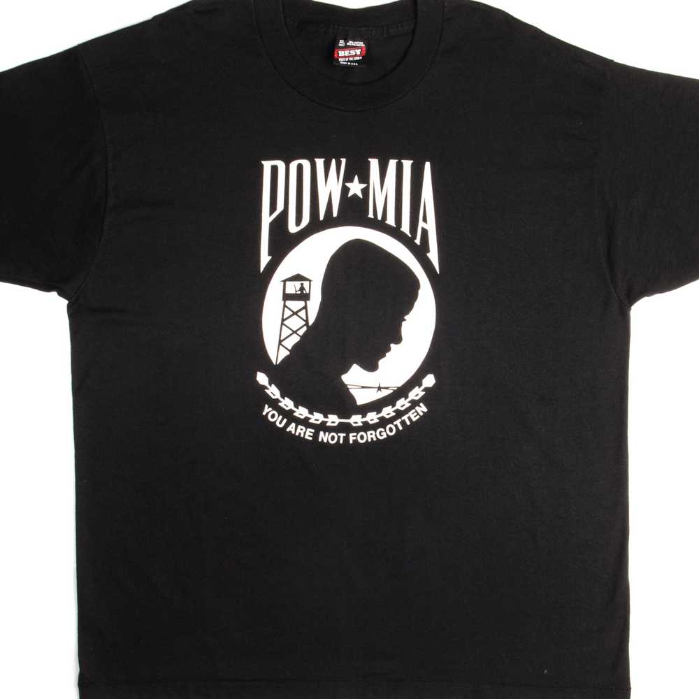 VINTAGE POW MIA TEE SHIRT SIZE XL MADE IN USA - image 1