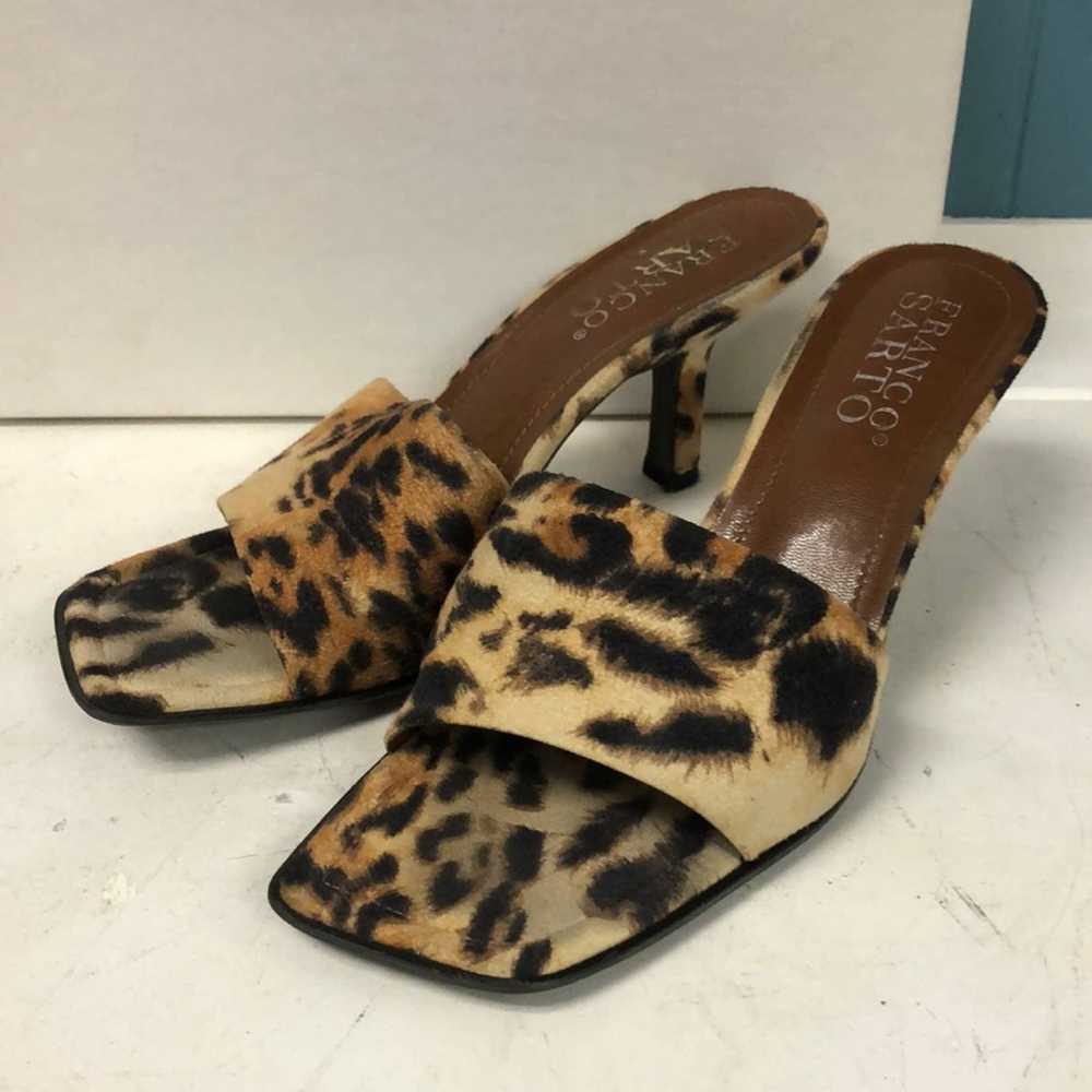 Franco Sarto Franco Sarto Leopard Print Sandal Slides Gem 