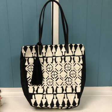 Lucky Brand Lucky Brand Reeve tote black Bag white