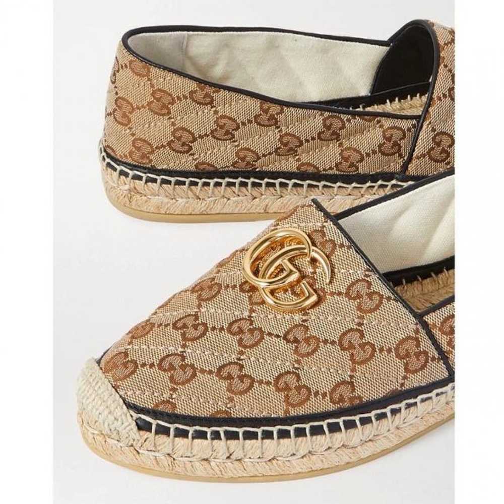 Gucci Marmont leather flats - image 4