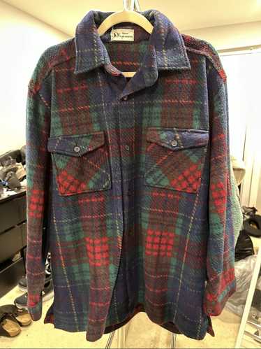 Vintage vintage plaid fleece button down sleeves