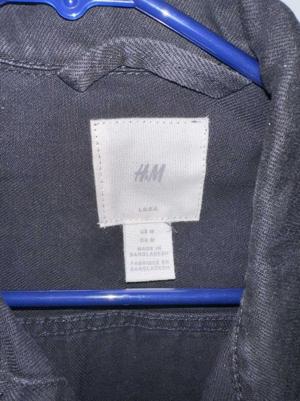 H&M Gently Used Black Denim Jacket - image 2