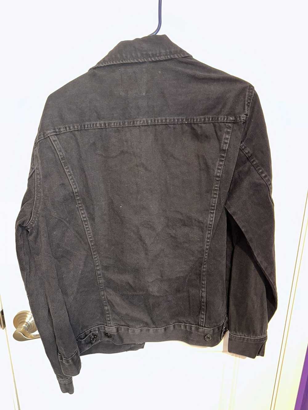 H&M Gently Used Black Denim Jacket - image 3