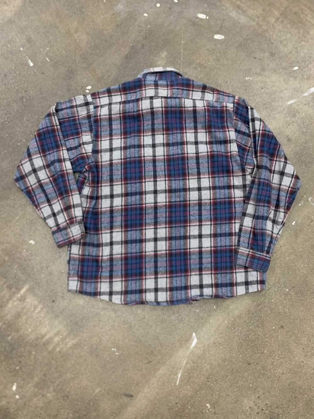 Five Brother Five Brother 1990s Purple Flannel Sh… - image 3