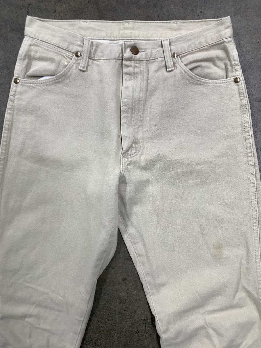 Wrangler Vintage Wrangler Tan Dyed Jeans (Stained) - image 3
