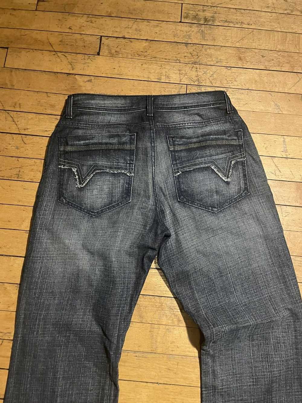 Streetwear low rise boot cut jeans - image 3