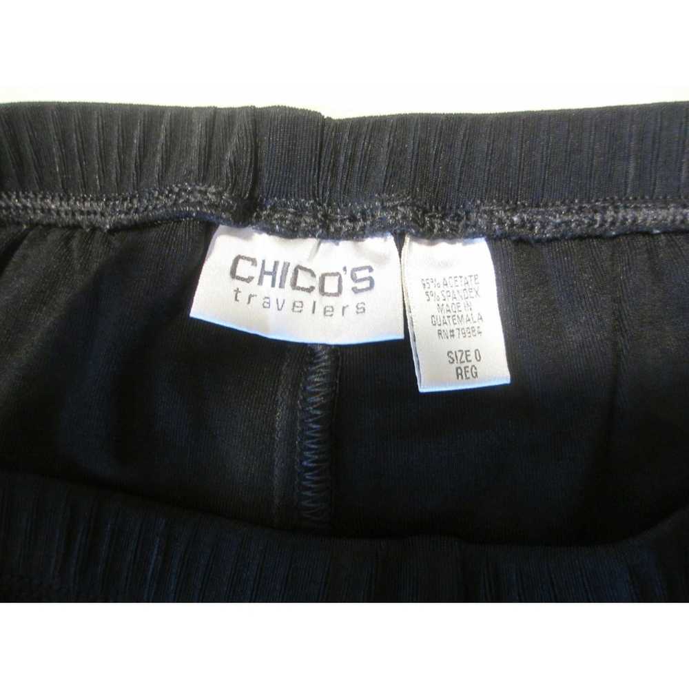 Chicos CHICO'S TRAVELERS BLACK PANTS SIZE 0 - image 3