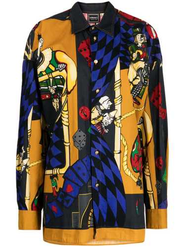 Versace Pre-Owned 1990-2000s clowns print shirt - 