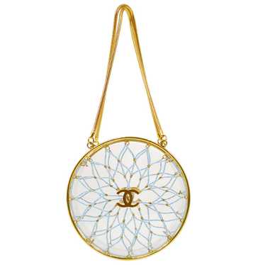 CHANEL 1990s Minaudiere Dreamcatcher Beaded Gold … - image 1