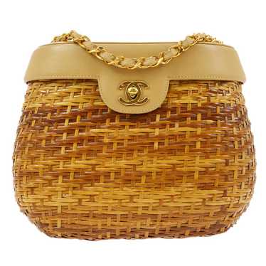 Chanel Rare Collectors Vintage Wicker Basket Shoulder Bag at 1stDibs
