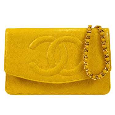 Chanel 1999 Yellow Terry Decamatlassé Shoulder Bag · INTO