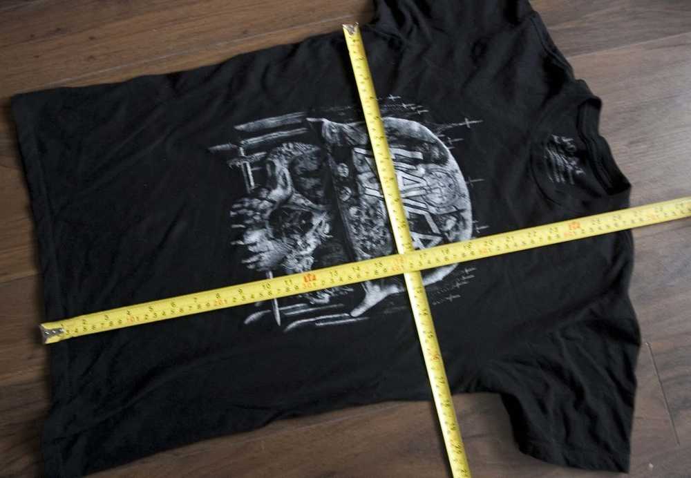 Rock Tees Slayer Thrash Metal T Shirt Skull Spell… - image 4