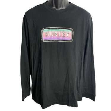 Hurley Hurley Long Sleeve Crewneck T Shirt L Black