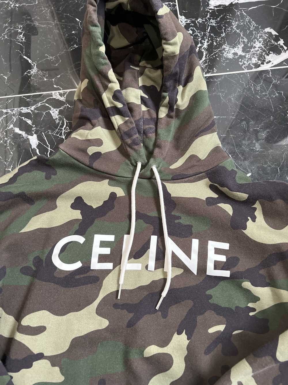 Celine Celine Spellout Grey Hoodie - image 1