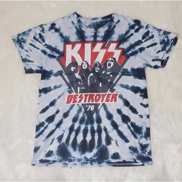 MLB Boston Red Sox KISS Dressed to Kill Navy T-Shirt Tee Liquid Blue